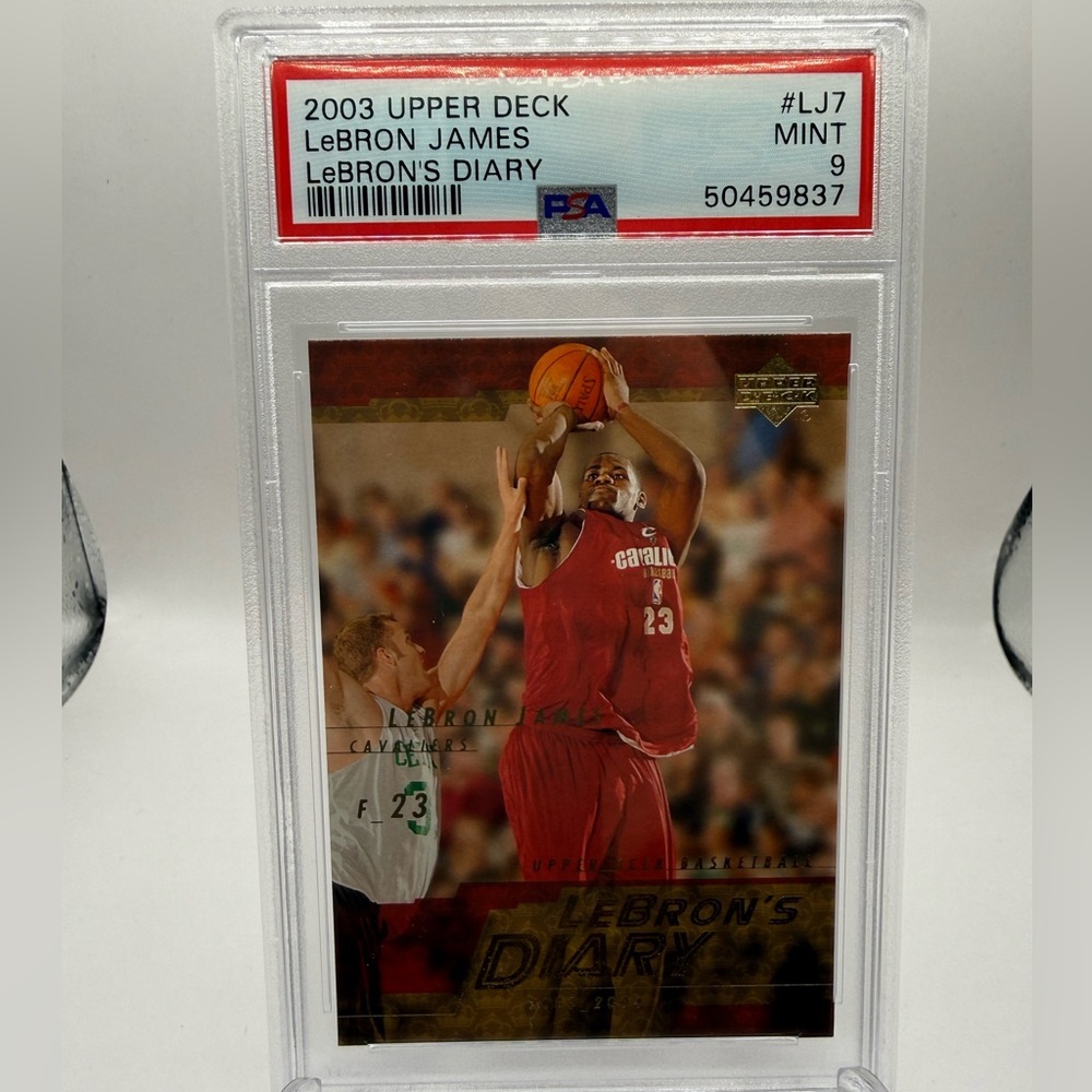 2003 Upper Deck LeBron's Diary Lebron James #LJ7 Basketball PSA 9 Mint - Picture 6 of 6